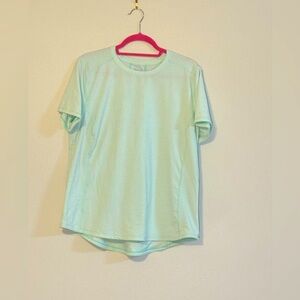 Duluth Trading Co. Woman’s white and green athletic top